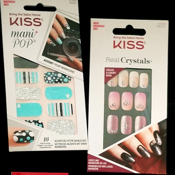 NWT Kiss Real Crystals Adhesive Nail Gems AMBITION ALERT! - Picture 5 of 6